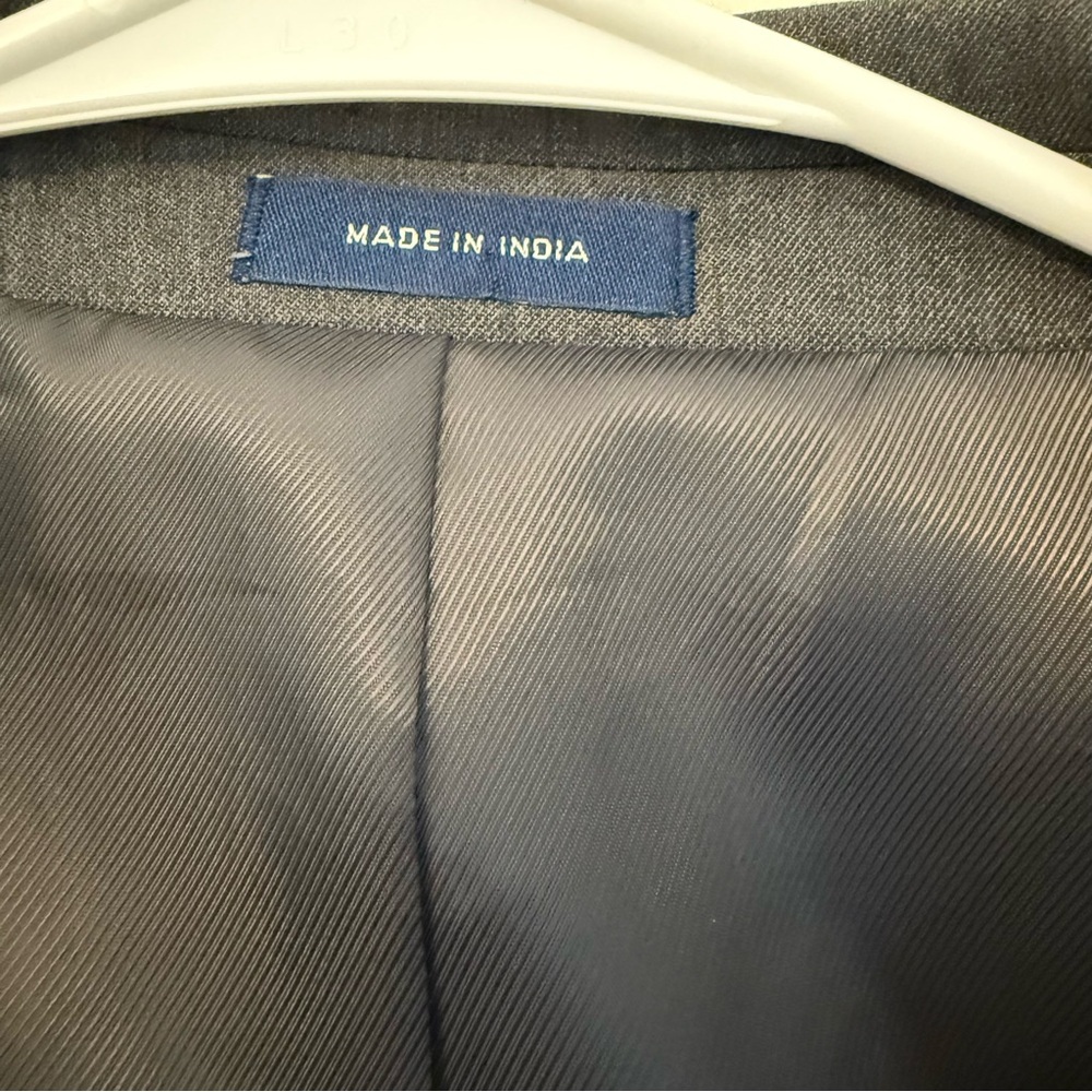 STAFFORD jacket blazer sport Suit coat wool blend stretch charcoal gray 42R - Picture 15 of 15
